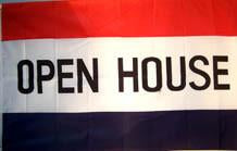 OPEN HOUSE (3ft X 5ft) FLAG