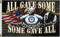 ALL GAVE SOME DELUXE (3ft X 5ft) MILITARY POW EAGLE FLAG