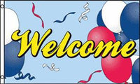 WELCOME BALLOONS (3ft X 5ft) FLAG
