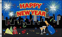 HAPPY NEW YEAR (3ft X 5ft) CELEBRATION FLAG