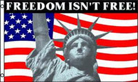 FREEDOM NOT FREE (3ft X 5ft) AMERICAN FLAG