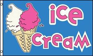 ICE CREAM (3ft X 5ft) FLAG