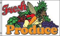 FRESH PRODUCE (3ft X 5ft) SALES FLAG