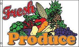 FRESH PRODUCE (3ft X 5ft) SALES FLAG