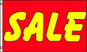 RED YELLOW SALE (3ft X 5ft) FLAG
