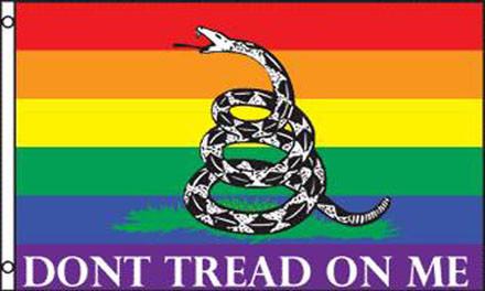 RAINBOW DONT TREAD ON ME (3ft X 5ft) FLAG