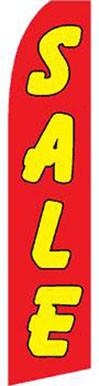 SUPER SWOOPER (15ft) YELLOW RED SALE FLAG