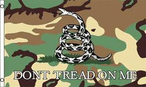 DONT TREAD ON ME CAMOFLAUGED FLAG (3ft X 5ft)