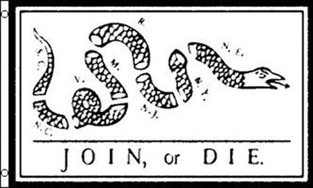 JOIN OR DIE TREAD ON ME FLAG (3ft X 5ft)
