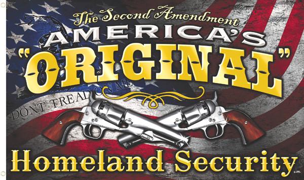ORIGINAL HOMELAND SECURITY DELUXE (3ft X 5ft) FLAG