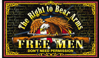 RIGHT TO BEAR ARMS DELUXE (3ft X 5ft) FLAG