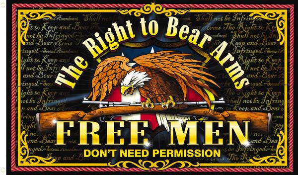 RIGHT TO BEAR ARMS DELUXE (3ft X 5ft) FLAG