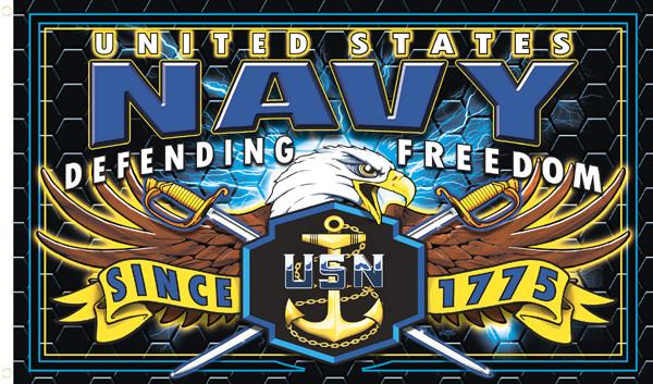 NAVY STRIKE FORCE DELUXE (3ft X 5ft) FLAG