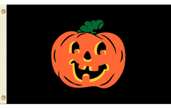 CARVED PUMPKIN FACE halloween (3ft X 5ft) FLAG