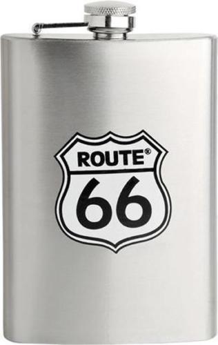 ROUTE 66 STAINLESS 8 OZ FLASK