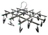 EXPANDABLE 20 METAL CLIP HANGING DISPLAY RACK