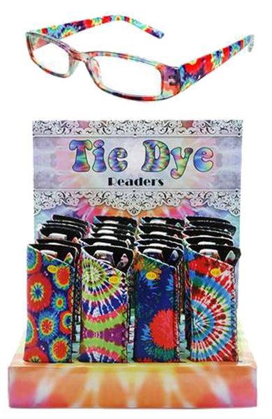 TIE DYE FRAME READING GLASSES WITH NEOPRENE CASE