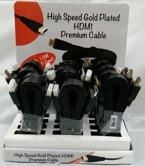 HIGH SPEED HDMI GOLD PLATED 5 FOOT CABLE W GOLD ENDS