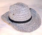 WOVEN HAT WITH SNAP UP SIDES