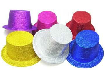 GLITTER SPARKLING PARTY HATS
