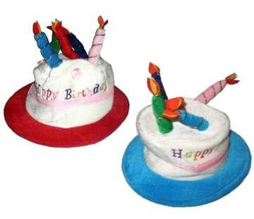 BIRTHDAY CAKE AND CANDLE PARTY HAT