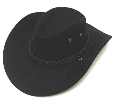 BLACK ROPER COWBOY HAT