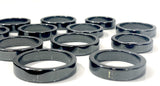 6MM FLAT STYLE BLACK HEMATITE STONE RING