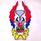 JUMBO 9 INCH BACK PATCH CRAZY CLOWN