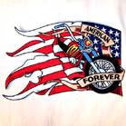 JUMBO BACK 10 INCH PATCH AMERICIAN FOREVER