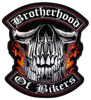 JUMBO BACK PATCH BROTHERHOOD OF BIKER