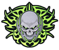 JUMBO BACK PATCH TRIBAL SKULL