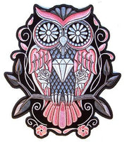 JUMBO DIAMOND SUGAR OWL 9 INCH PATCH