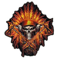 JUMBO  FIRE HEADDRESS AXES  PATCH 6 INCH