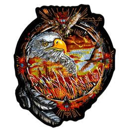 JUMBO EAGLES DREAMCATCHER  PATCH 6 INCH