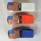 AMERICAN FLAG JEWEL BELT WITH BUCKLE