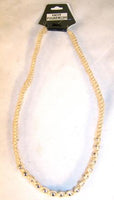 HEMP NECKLACE WITH SILVER BALL BEADS