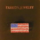 AMERICAN FLAG JEWEL PIN