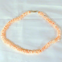 PINK ROUGH CUT NATURAL SHELL NECKLACE