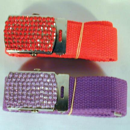 PLAIN JEWEL BUCKLES WITH BELT