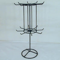 16 INCH BLACK SPINNING JEWELRY RACK