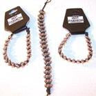 THREE ROW SILVER BEAD BRACELETS