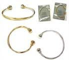 MAGNETIC GOLD OR SILVER BANGLE BRACELETS