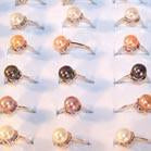 REAL PEARL RINGS WITH SILVER BAND