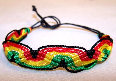 RASTA WOVEN CLOTH BRACELET