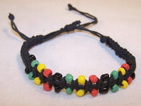 BEADED RASTA BRACELET