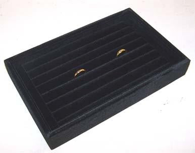 BLACK SMALL RING DISPLAY TRAY