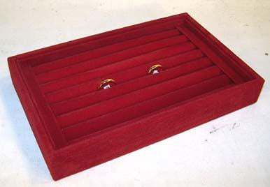 RED SMALL RING DISPLAY TRAY