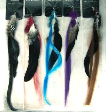 FEATHER HAIR EXTENSTIONS STYLE A