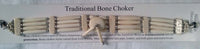 IVORY FOUR ROW BONE CHOKER NECKLACE
