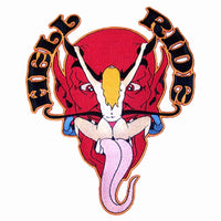JUMBO BACK 9 INCH PATCH HELL RIDE DEVIL CHICK